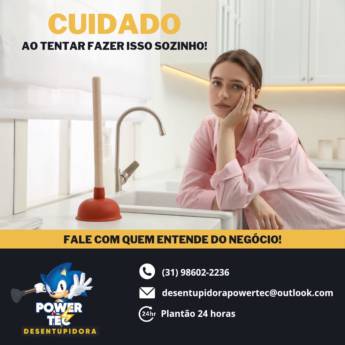 Comprar o produto de Desentupidora e detetizadora 24 hs em Desentupidoras em Contagem, MG por Solutudo
