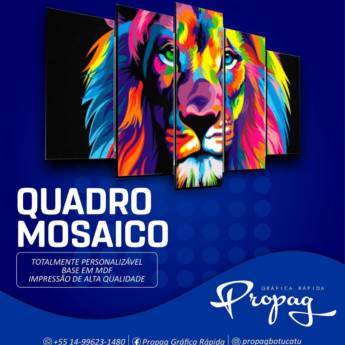 Comprar o produto de Quadro Mosaico em Gráficas em Botucatu, SP por Solutudo
