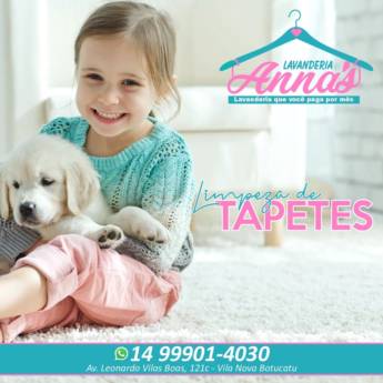 Comprar o produto de Limpeza de Tapete em Lavanderia em Botucatu, SP por Solutudo