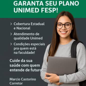 Comprar o produto de Plano de Saúde  Unimed Fesp para Estudantes tecnólogos em Planos de Saúde em Bauru, SP por Solutudo