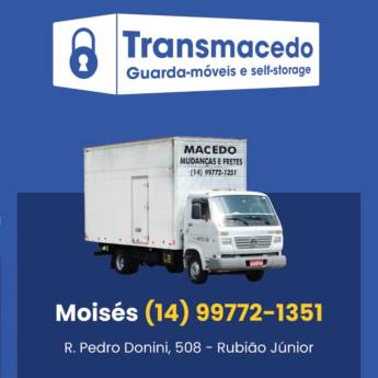 Comprar produto Mudanças em caminhão baú em Transportadoras pela empresa Transmacedo em Botucatu, SP