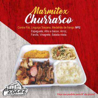 Comprar o produto de Marmitex Churrasco em Cozinha Industrial | Restaurante em Botucatu, SP por Solutudo