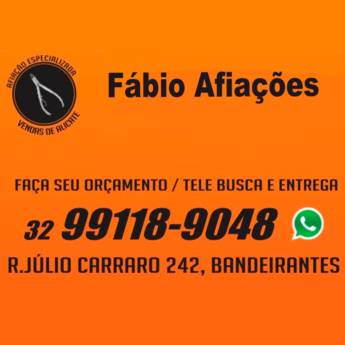 Comprar o produto de FÁBIO AFIAÇÕES em Afiações em Leopoldina, MG por Solutudo