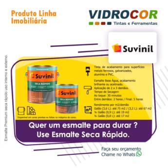 Comprar produto Tintas Suvinil em Tintas pela empresa Vidrocor em Avaré, SP