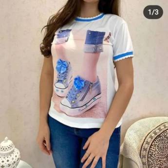 Comprar o produto de Camisetas T-shirts em Moda Feminina em Jundiaí, SP por Solutudo