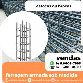 Comprar o produto de Estacas ou brocas em Ferragem Armada em Ninho Verde II Eco Residence, SP por Solutudo