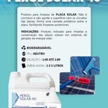 Comprar o produto de Produto Para Limpeza de Placa Solar em Produtos de Limpeza em São Carlos, SP por Solutudo