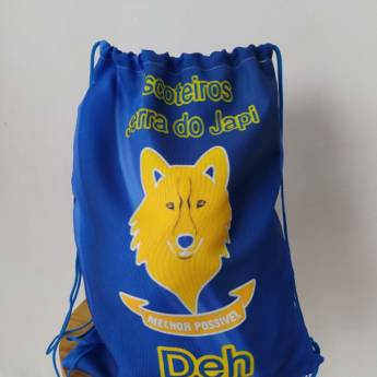 Comprar o produto de Mochila sacolinha personalizada em Personalizados em Jundiaí, SP por Solutudo