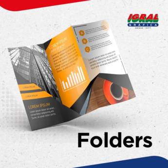 Comprar o produto de Folders em Gráficas em Botucatu, SP por Solutudo