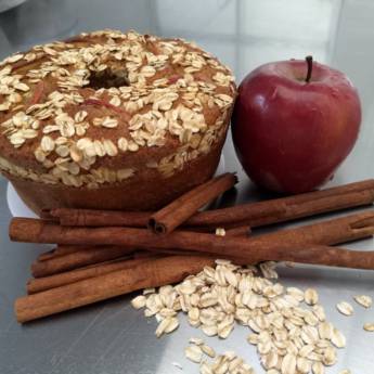 Comprar o produto de Bolo natural de Maça com Aveia em Bauru em Bolos em Bauru, SP por Solutudo