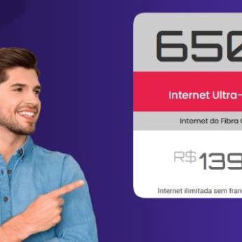 Comprar o produto de Plano de internet - 650Mbps em Planos de telefone, internet e tv em Foz do Iguaçu, PR por Solutudo