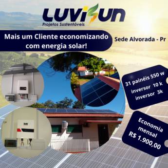 Comprar o produto de Energia Solar Residencial em Energia Solar em Cascavel, PR por Solutudo