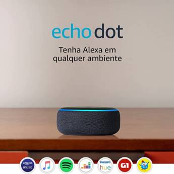 Comprar o produto de Echo Dot (3ª Geração): Smart Speaker com Alexa em Automação Residencial em Bauru, SP por Solutudo