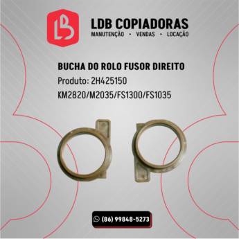 Comprar produto Bucha do rolo fusor direito em Impressoras pela empresa LDB Copiadoras - Assistência Técnica de Impressoras em Teresina, PI