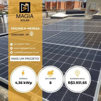 Comprar produto Usina Solar​​ em Energia Solar pela empresa Magia Solar em Votorantim, SP