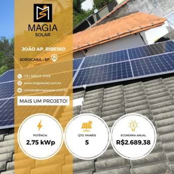 Comprar produto Especialista em Energia Solar em Energia Solar pela empresa Magia Solar em Votorantim, SP
