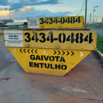 Comprar produto Caçamba para obras em Caçambas pela empresa Gaivota entulho e caçambas ( garagem) em Brasília, DF