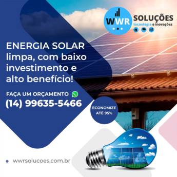 Comprar o produto de Energia solar fotovoltaica em Energia Solar em Santa Cruz do Rio Pardo, SP por Solutudo
