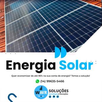 Comprar o produto de Empresa de Instalação de Energia Solar em Energia Solar em Santa Cruz do Rio Pardo, SP por Solutudo