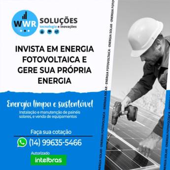 Comprar o produto de Limpeza de Placa Solar em Energia Solar em Santa Cruz do Rio Pardo, SP por Solutudo