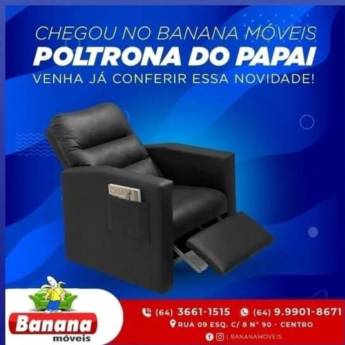 Comprar o produto de Poltrona do Papai em Poltronas pela empresa Banana Móveis e Eletrodomésticos em Mineiros, GO por Solutudo