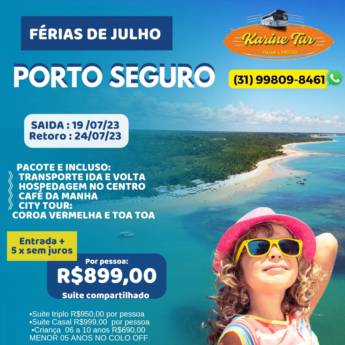 Comprar o produto de Viagem para Porto Seguro em Agências de Turismo em Ribeirão das Neves, MG por Solutudo