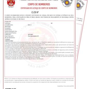 Comprar o produto de Certificado de Licença do Corpo de Bombeiros em Bauru em Vistorias em Bauru, SP por Solutudo