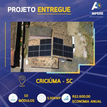 Comprar o produto de Energia Solar Residencial em Energia Solar em Tubarão, SC por Solutudo
