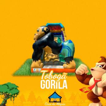 Comprar o produto de Tobogã Gorila em Brinquedos Infláveis em Foz do Iguaçu, PR por Solutudo