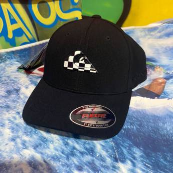 Comprar o produto de Boné Quilksilver original - Preto com símbolo quadriculado em Bonés em Jundiaí, SP por Solutudo