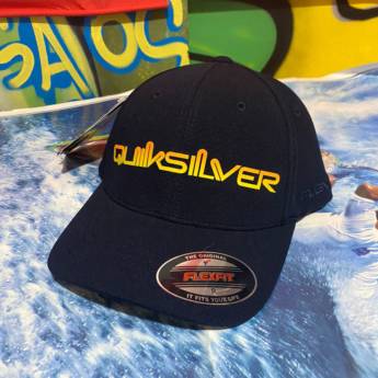 Comprar o produto de Boné Quilksilver original - Preto detalhe amarelo  em Bonés em Jundiaí, SP por Solutudo