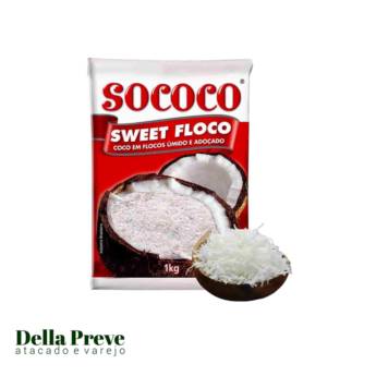 Comprar o produto de Coco Ralado Adoçado 1Kg em Coco Ralado 1kg Adoçado em Foz do Iguaçu, PR por Solutudo