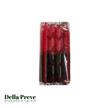 Comprar o produto de Vela Vermelha e Preta  em Velas Decorativas pela empresa Comercial Della Preve em Foz do Iguaçu, PR por Solutudo