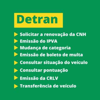 Comprar o produto de Serviços de Detran em Financeiras em Varginha, MG por Solutudo
