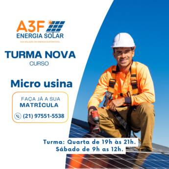 Comprar produto Energia solar fotovoltaica em Energia Solar pela empresa A3F Energia Solar em Duque de Caxias, RJ