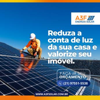 Comprar produto Energia Solar Off Grid em Energia Solar pela empresa A3F Energia Solar em Duque de Caxias, RJ
