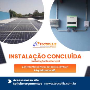 Comprar o produto de Usina Solar​​ em Energia Solar em Aquidauana, MS por Solutudo