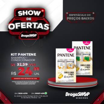 Comprar produto Kit pantene em Shampoos e Condicionadores pela empresa DrogaShop em Mineiros, GO