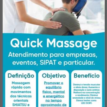 Comprar o produto de Quick Massage em Terapia Alternativa em Itupeva, SP por Solutudo