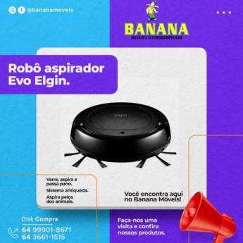 Comprar o produto de Robô Aspirador  em Aspiradores pela empresa Banana Móveis e Eletrodomésticos em Mineiros, GO por Solutudo