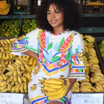 Comprar o produto de Vestido curto estampado em Roupas Femininas em Mineiros, GO por Solutudo
