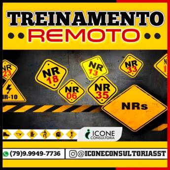 Comprar produto Treinamento remoto NRs - Em Aracaju em Cursos pela empresa Ícone Consultoria em Aracaju, SE