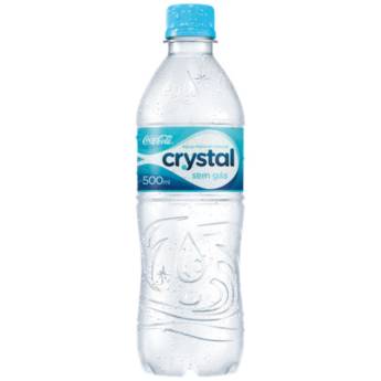 Comprar o produto de Água sem gás Crystal 500ml em Bebidas pela empresa Bel Viale Restaurante e Pizzaria em Foz do Iguaçu, PR por Solutudo