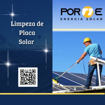 Comprar produto Limpeza de Placa Solar em Energia Solar pela empresa Portte Energia Solar em Curitiba, PR