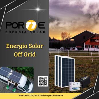 Comprar o produto de Energia Solar Off Grid - Independência Energética em Curitiba em Energia Solar em Curitiba, PR por Solutudo