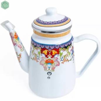 Comprar o produto de Bule Esmaltado Decorado Indiana 1,2L "Indução" em Bules pela empresa Casa Vitória em Foz do Iguaçu, PR por Solutudo