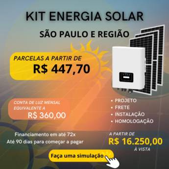 Comprar produto Energia Solar para Comércio em Energia Solar pela empresa MFL Sol Energy em São Paulo, SP