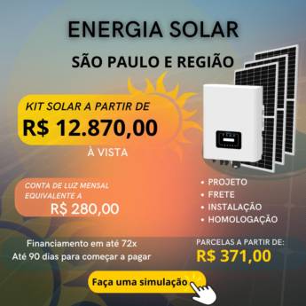 Comprar o produto de Especialista em Energia Solar em Energia Solar em São Paulo, SP por Solutudo