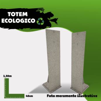 Comprar o produto de Totem Ecológico 1,50m X 40cm em Produtos Ecológicos em Atibaia, SP por Solutudo