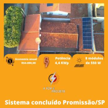 Comprar produto Empresa de Instalação de Energia Solar em Energia Solar pela empresa A Voa & Projeta em Promissão, SP